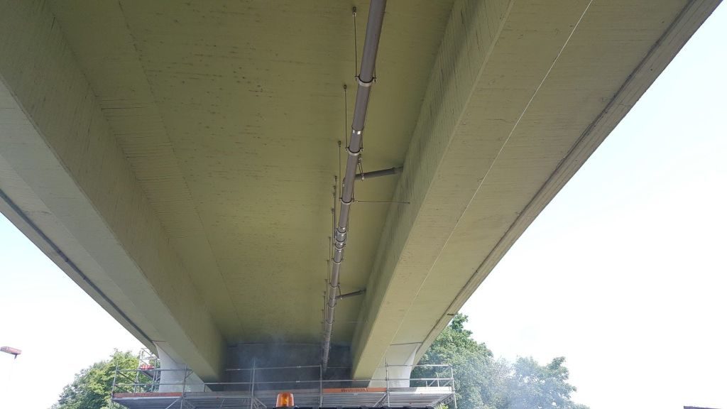 Brückenentwässerungsleitung aus BML 
Mai - Juli 2018